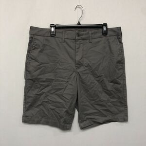 Express Men Flat Front Chino Shorts Size 36 Gray Cotton Blend B314 -5